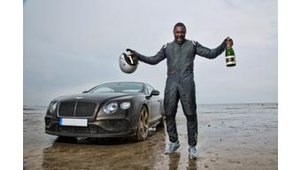 Actor Idris Elba breaks Flying Mile record with Bentley Continental GT Speed