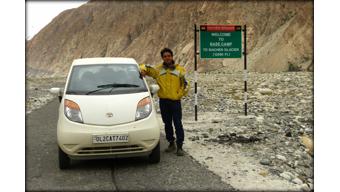 Tata Nano achieves a new feat, Dr. Varun Vagish drives it to highest battlefield on Earth - Ladakh