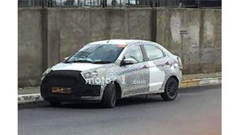 2018 Ford Aspire testing mule images surface