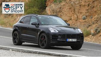 Porsche Macan facelift spied on test