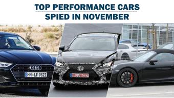 Top 3 performance cars spotted in November