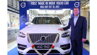 Volvo rolls out locally-assembled XC90 from their Bengaluru plant