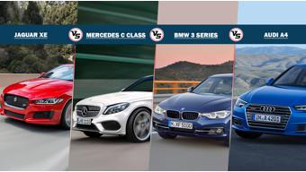 Spec Comparison: Jaguar XE diesel vs BMW 320d vs Mercedes-Benz C220d vs Audi A4 35TDI