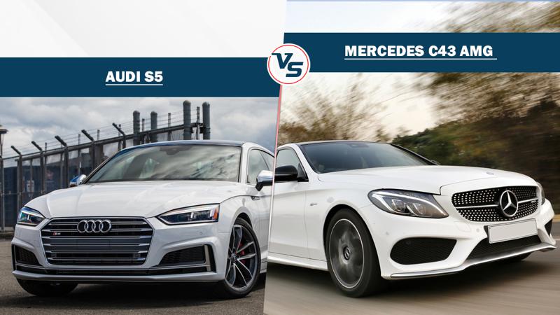 Audi S5 and Mercedes C43 AMG specification comparison 