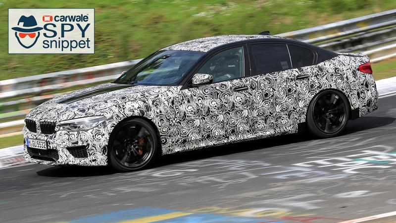 New generation BMW M5 spied testing