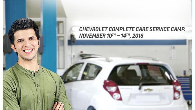 Chevrolet cars check-up camp scheduled from Nov 10-14