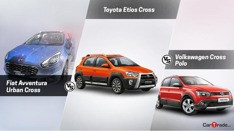 Spec comparo: Fiat Avventura Urban Cross Vs Volkswagen Cross Polo Vs Toyota Etios Cross