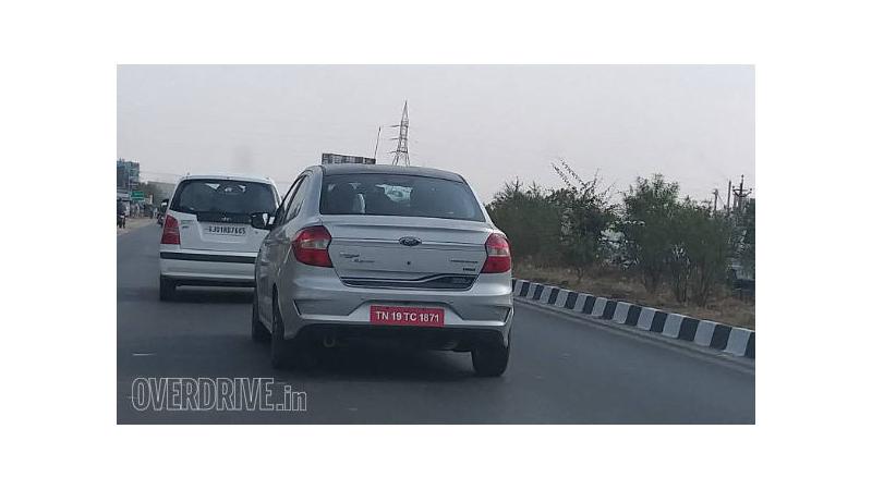   Ford Aspire Blu Edition spotted on test