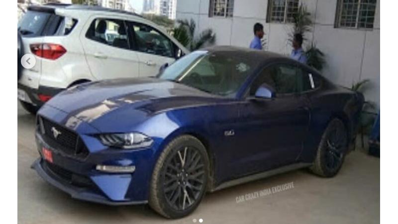 Ford Mustang facelift spotted on Indian soil once again 