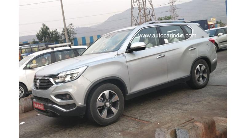 Ssangyong G4 Rexton with Mahindra badging spied 