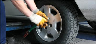 Car tyre repair 