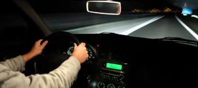 Driving in dark night