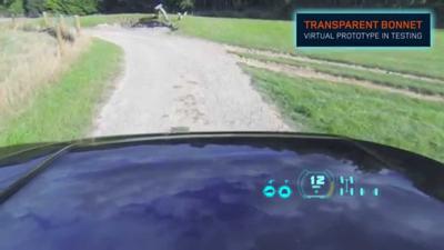 Land rovers invisible car technology - transparent bonnet