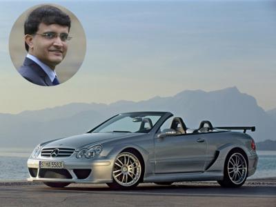 Sourav ganguly and his car 