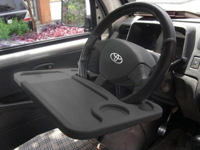 Steering wheel desk