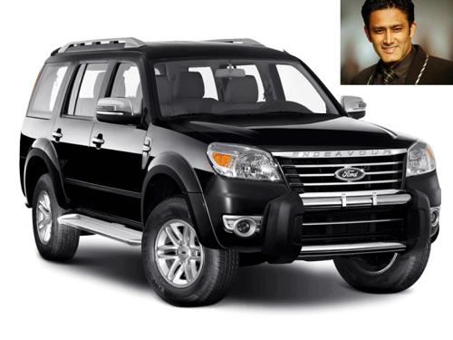 Anil kumble with the ford endeavour
