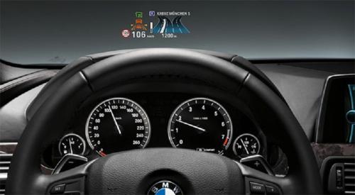 Bmw 3 series with head up display