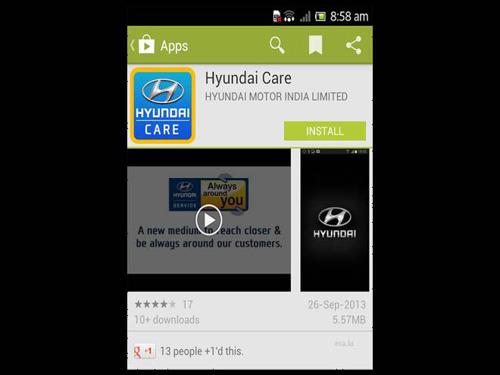 Hyundai Care - mobile app