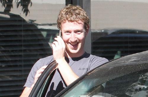 Mark zuckerberg with his car
