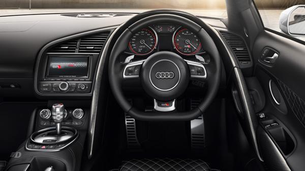 Audi R8s tech heavy car dashboard